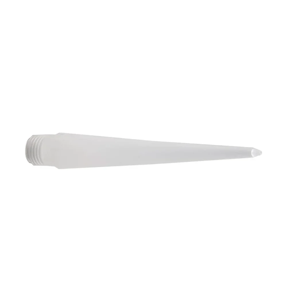 Boquilla desechable Semco Model 410 1/4" NPT blanca 4" orificio 1/32 para cartuchos Semco PPG