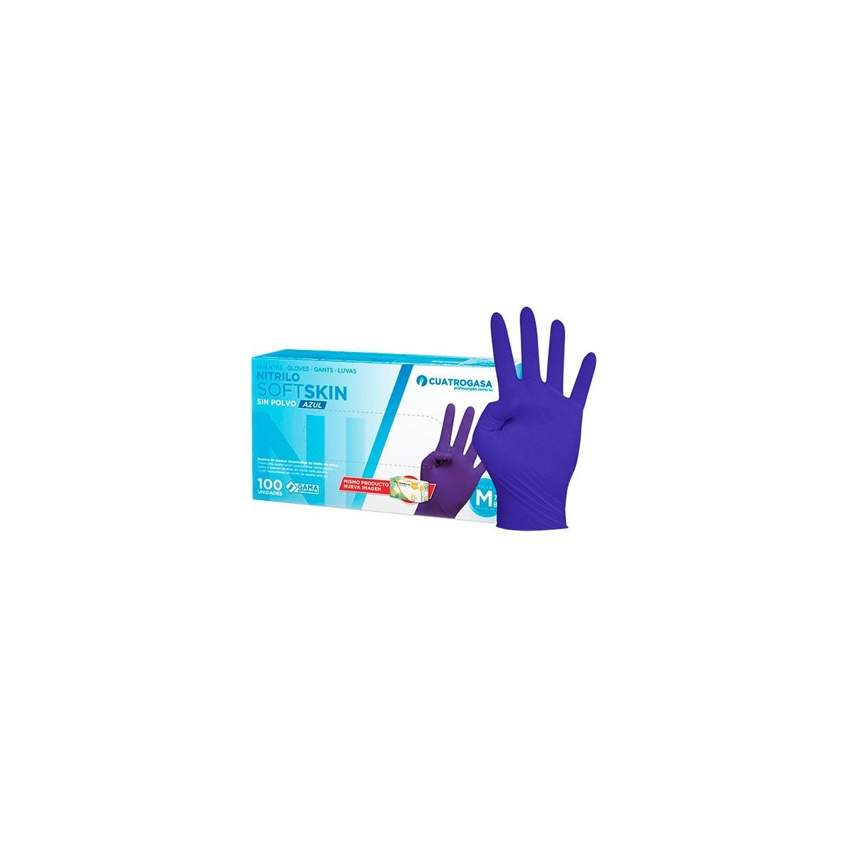 nitrilo-soft-skin Guante nitrilo SOFT SKIN azul sin polvo - Imagen 1