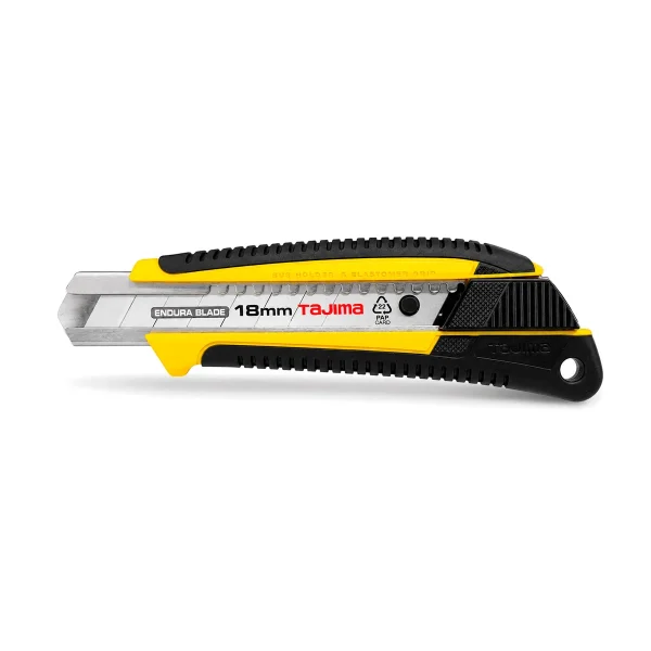 Cúter Tajima LC560 Heavy Duty de 18 mm con empuñadura ergonómica y cuchilla segmentada profesional