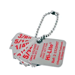 Juego de galgas Hi-Lite 2-1522HST para comprobación de protrusión y control de instalación de fijaciones