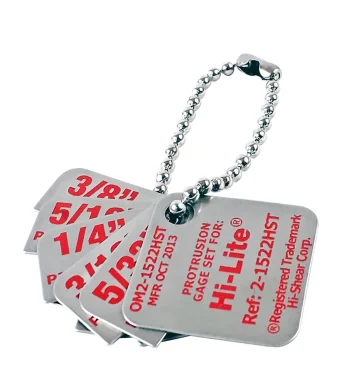 Juego de galgas Hi-Lite 2-1522HST para comprobación de protrusión y control de instalación de fijaciones