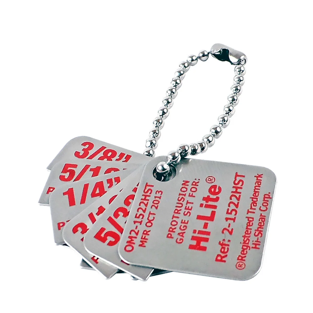 Juego de galgas Hi-Lite 2-1522HST para comprobación de protrusión y control de instalación de fijaciones
