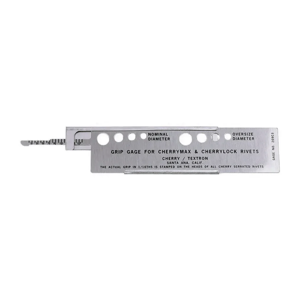 Medidor Cherry 269C3 para comprobación de grip en remaches CherryMax con corredera deslizante