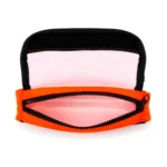 Vista superior e interior de bolsa FOD riñonera naranja personalizada para organización de herramientas y consumibles