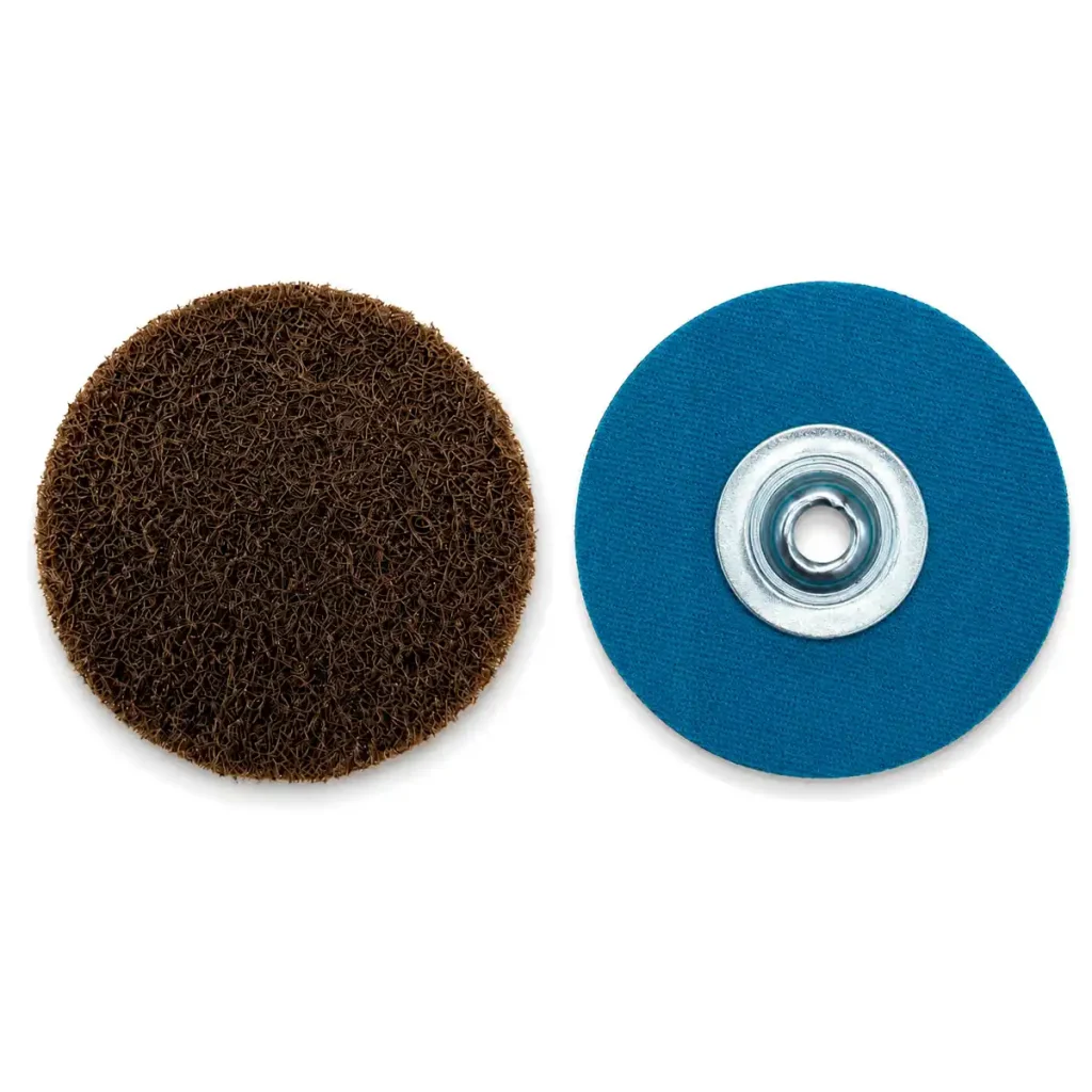 Disco de vellón ABRAINDU QCD 50 mm grano medio con soporte metálico de rosca hembra Quick Change