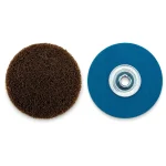 Disco de vellón ABRAINDU QCD 50 mm grano medio con soporte metálico de rosca hembra Quick Change