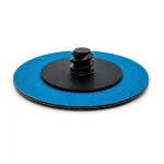 Vista lateral del disco corindón QCD 50 mm M ABRAINDU con sistema de fijación macho de cambio rápido