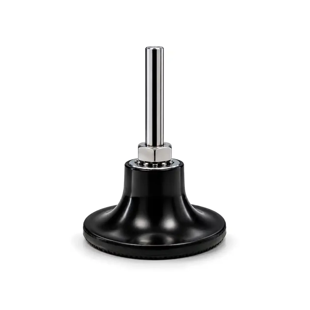 Porta disco ABRAINDU QCD 50 mm con soporte de goma y rosca hembra para discos de cambio rápido