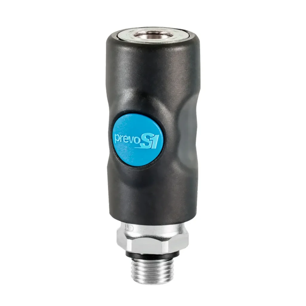 Prevost ISI 061151 enchufe de seguridad con rosca macho cilíndrica G1/4 y perfil ISO 6150B de 6 mm