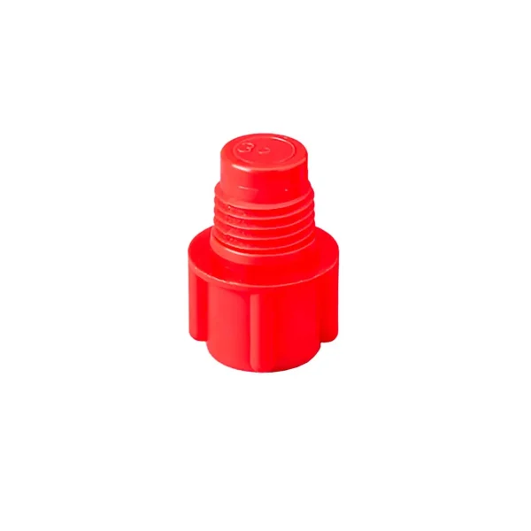 Tapón roscado SEMCO 234411 rojo para cierre hermético de cartuchos de sellante y adhesivos