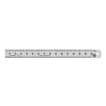 Regla inox 150mm Pérez Cardoso® 134731 con escala milimétrica grabada a láser y ancho de 15 mm