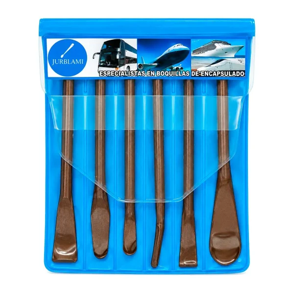 JURBLAMI 6225-CEA Juego de Espátulas 3821297 desmontables para conformado de sellantes, aprobado por AIRBUS