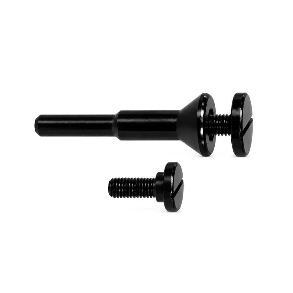Portadiscos Pérez Cardoso® para discos abrasivos, de corte y de diamante con agujero de 1/4″ y 3/8″