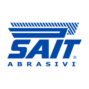 Logotipo de SAIT Abrasives, marca de discos, lijas y cepillos abrasivos distribuidos por Pérez Cardoso