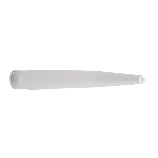 Boquilla SEMCO 430, referencia 220548, de 100 mm (4") de longitud y orificio de salida de 3/32" para aplicación de sellantes aeronáuticos.